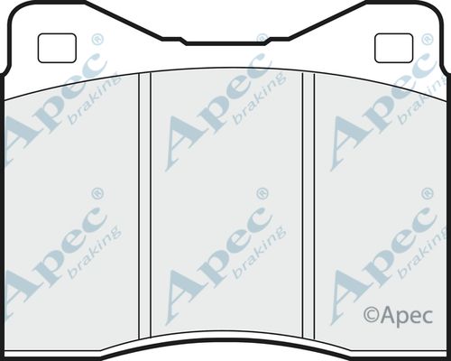 APEC BRAKING Комплект тормозных колодок, дисковый тормоз PAD140
